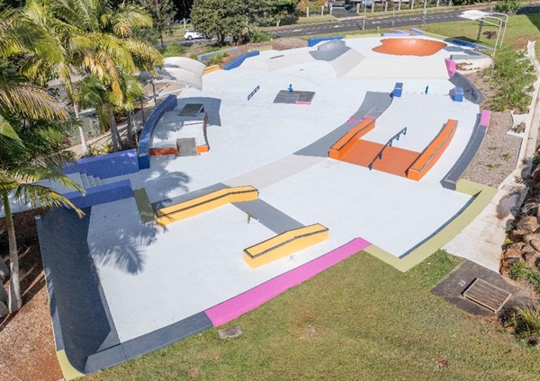 The newly renovated Goonellabah Skate Park.