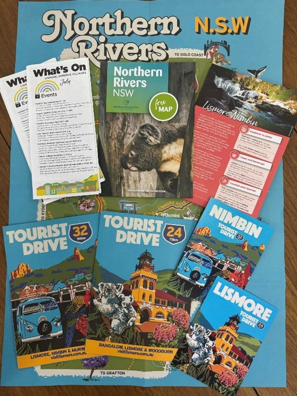 Northern Rivers tourism brochures.