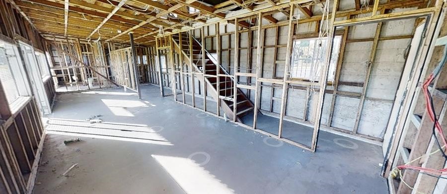 Inside the Marie Mackney Netball Clubhouse.