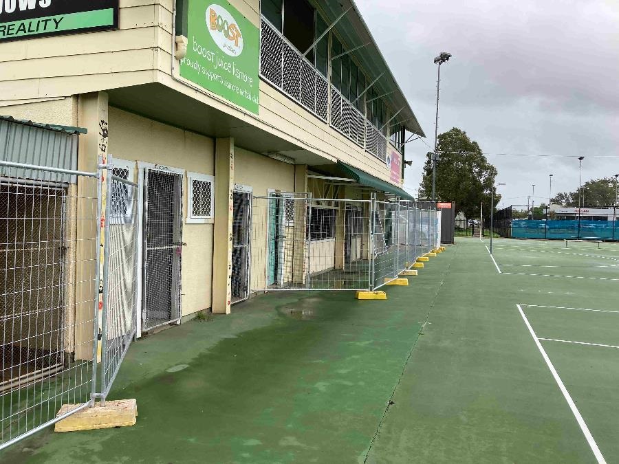 The exterior of Marie Mackney Netball Clubhouse.