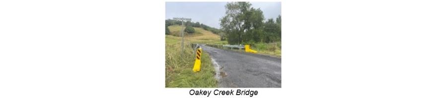 A recent project included the installation of guardrails at Kyogle Street and Oakey Creek Bridge