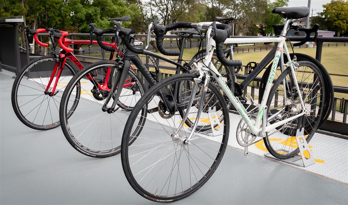 row of bikes