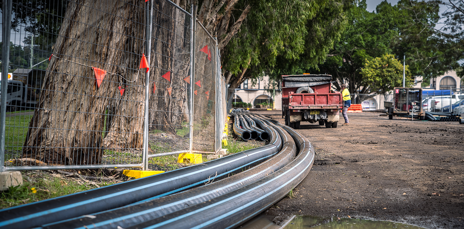 CBD Watermain upgrade water pipes